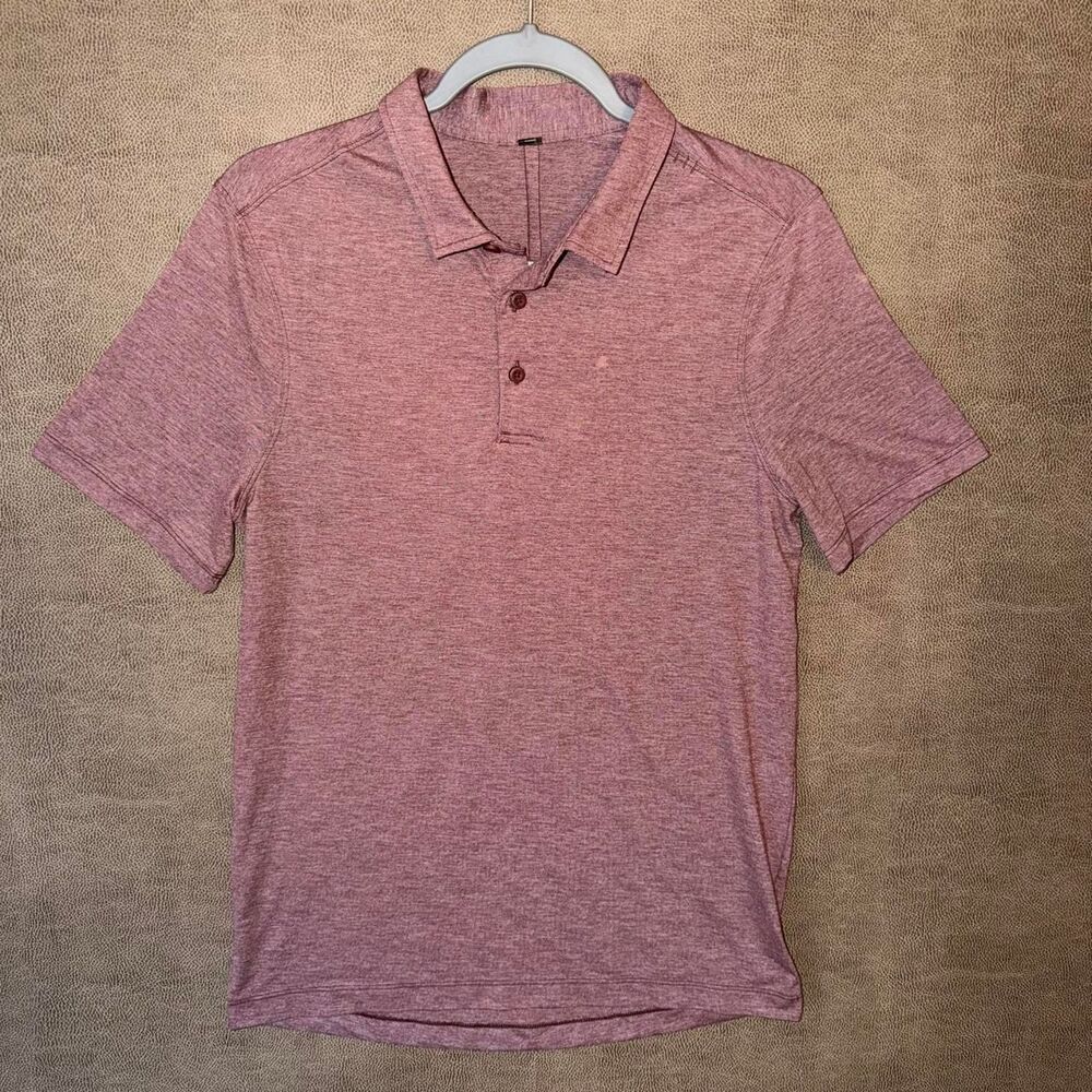 Lululemon men’s red heather polo